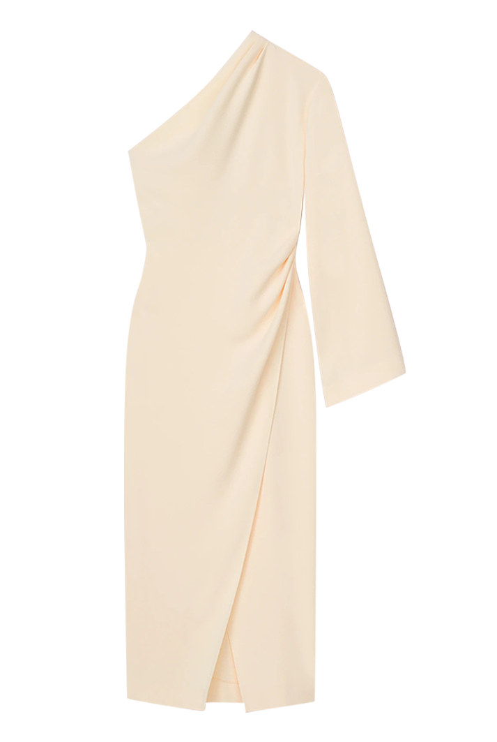 Florence Assymetric One Sleeve Wrap Dress