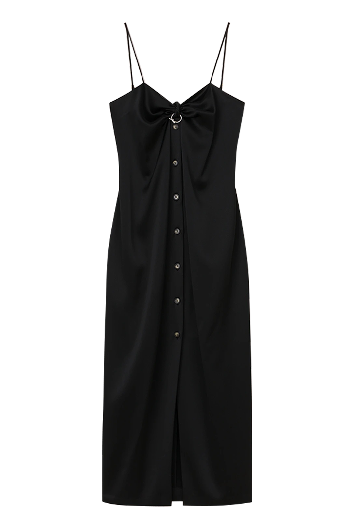 Doris Midi Sarong Style Dress With Detachable Straps