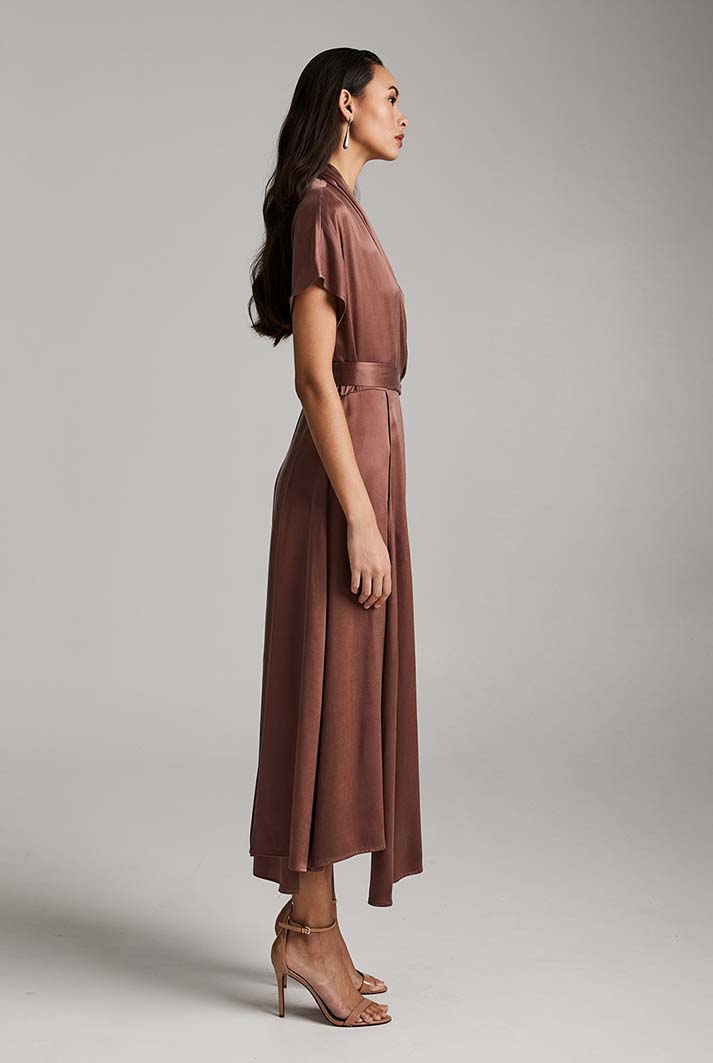 Butterfly Wrap Dress | Cupro