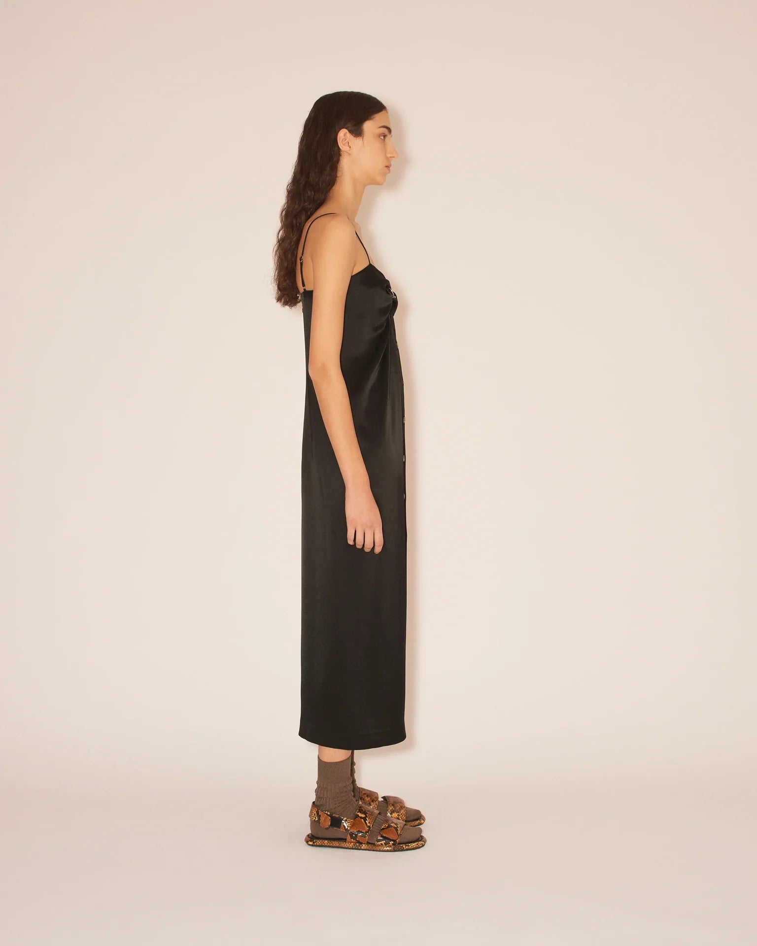 Doris Midi Sarong Style Dress With Detachable Straps