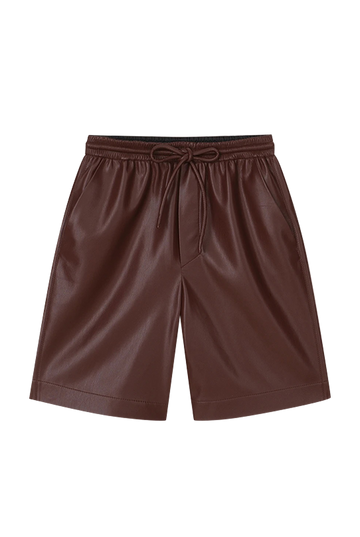 Munira Karate Silhouette OKOBOR? Alt-leather Shorts