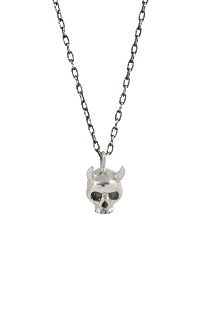 Sterling Silver Skull Necklace