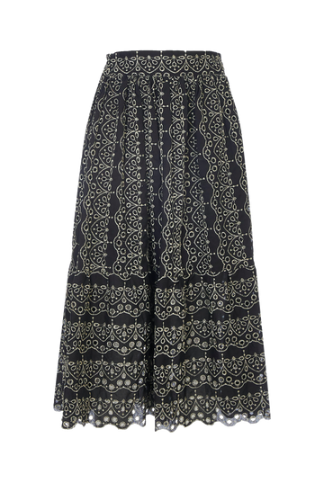 Sabrina Ruffled Midi Skirt