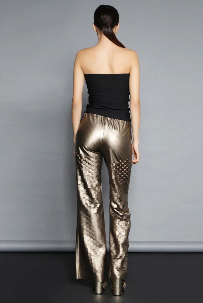 Women’s Laser Cut Bronze Pants