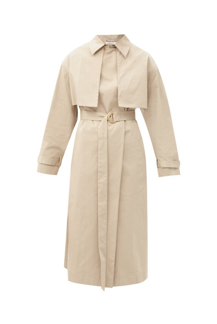 Organic Cotton-blend Trench Coat