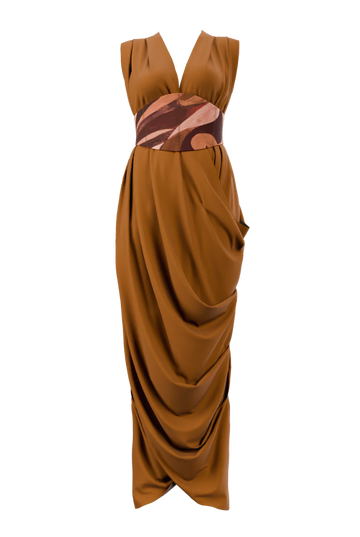 Adi Knit Kaftan | Camel