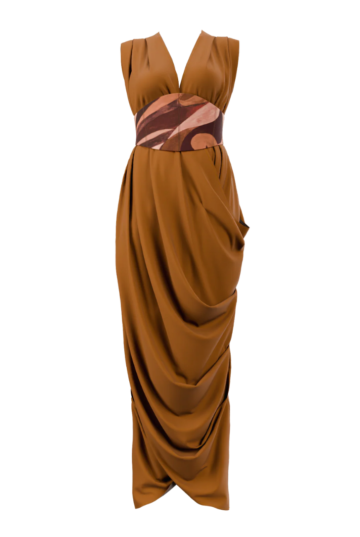 Adi Knit Kaftan | Camel