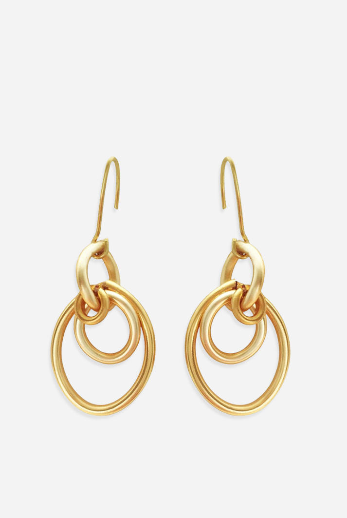 Cherish Oval Waterfall Drop Earrings