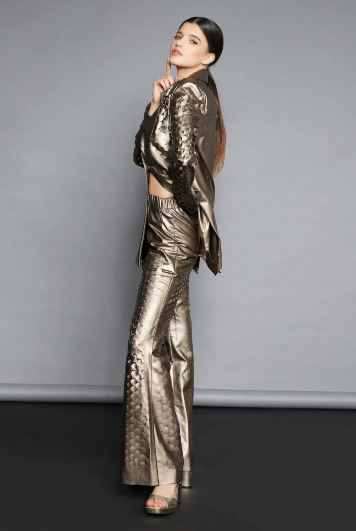 Women’s Laser Cut Bronze Jacket