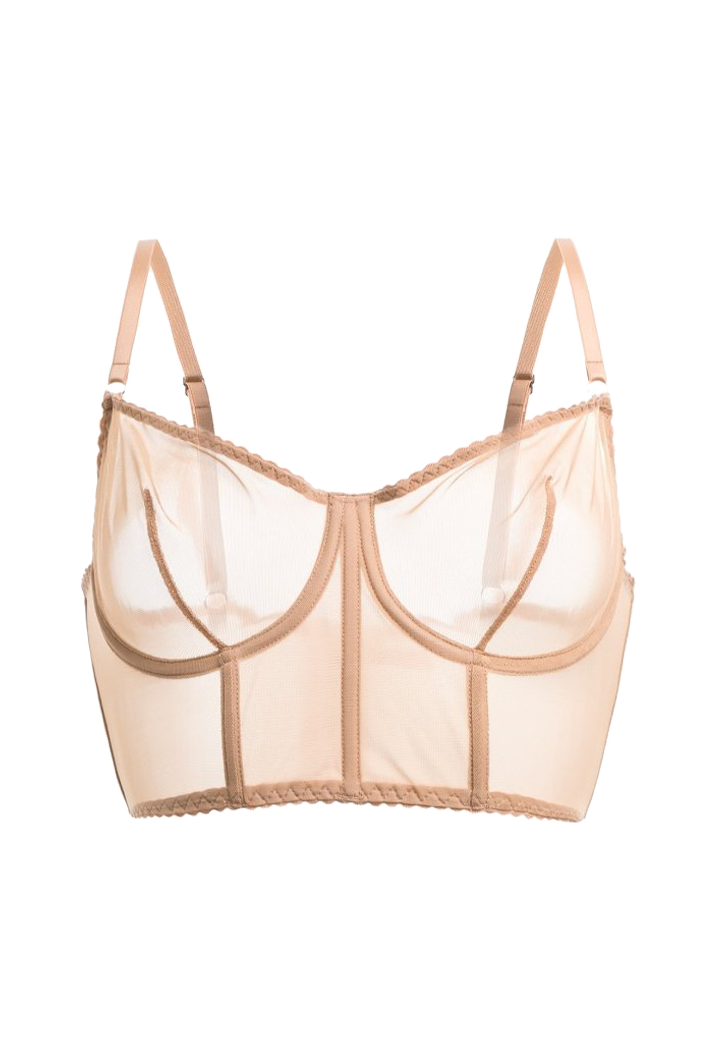 Iconic Bustier Bra | Nude