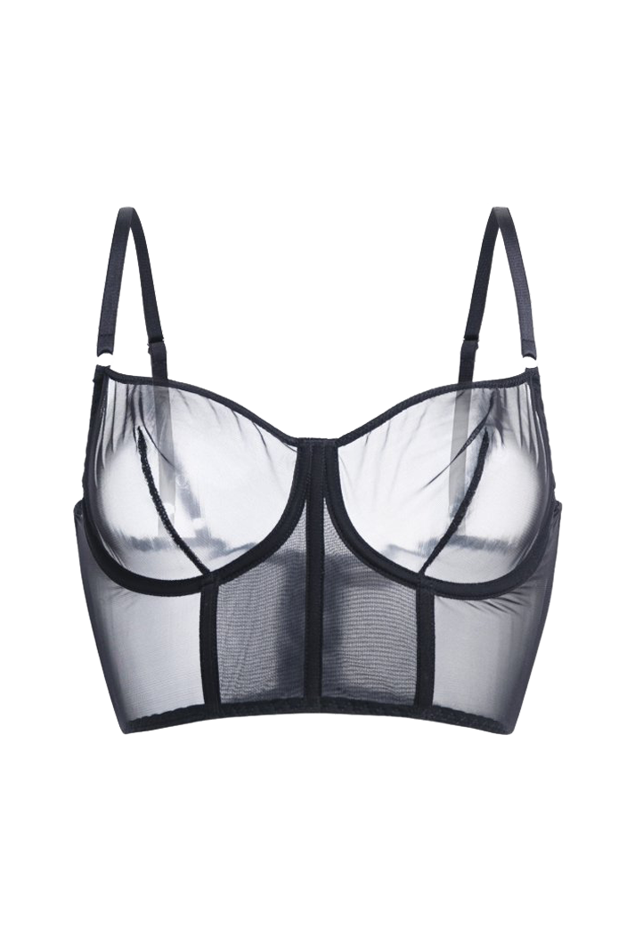 Iconic Bustier Bra | Black