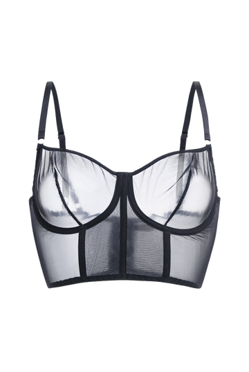 Iconic Bustier Bra | Black