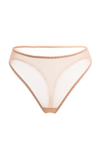 Iconic High Rise Thong | Nude
