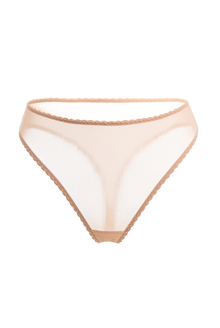 Iconic High Rise Thong | Nude