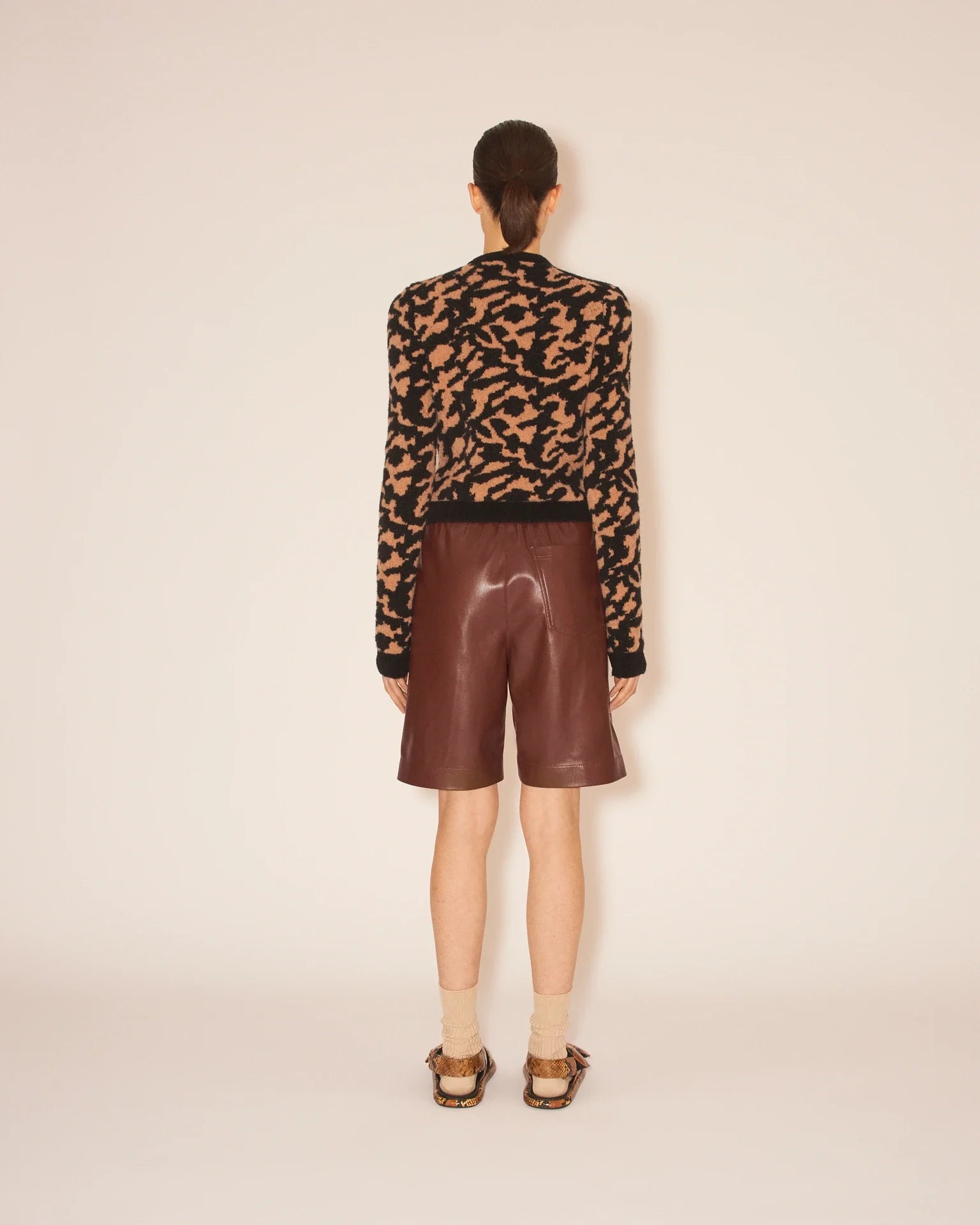 Munira Karate Silhouette OKOBOR? Alt-leather Shorts