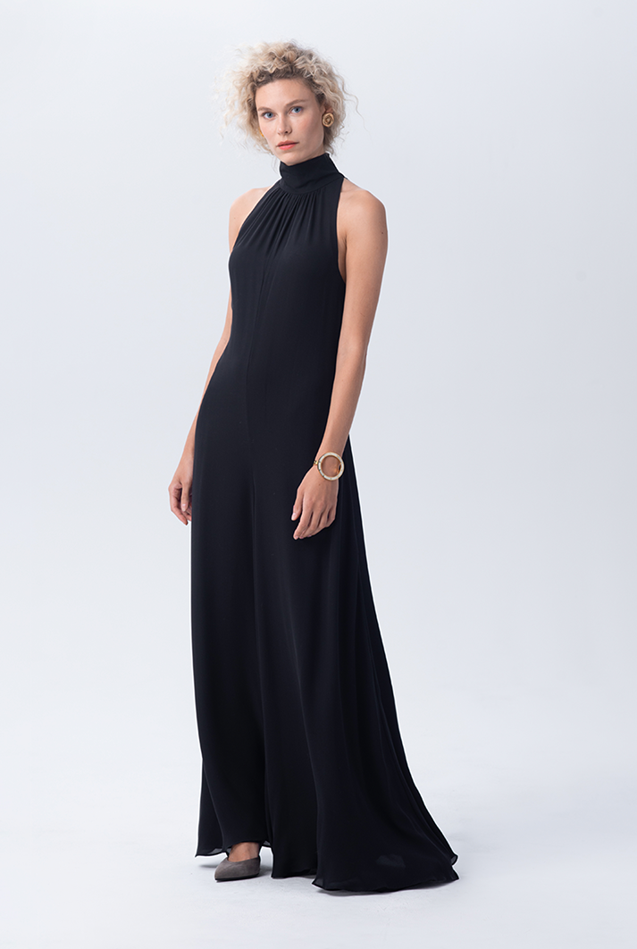 Silk Palazzo Jumpsuit
