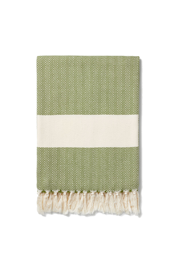Ferah Herringbone Organic Cotton Blanket