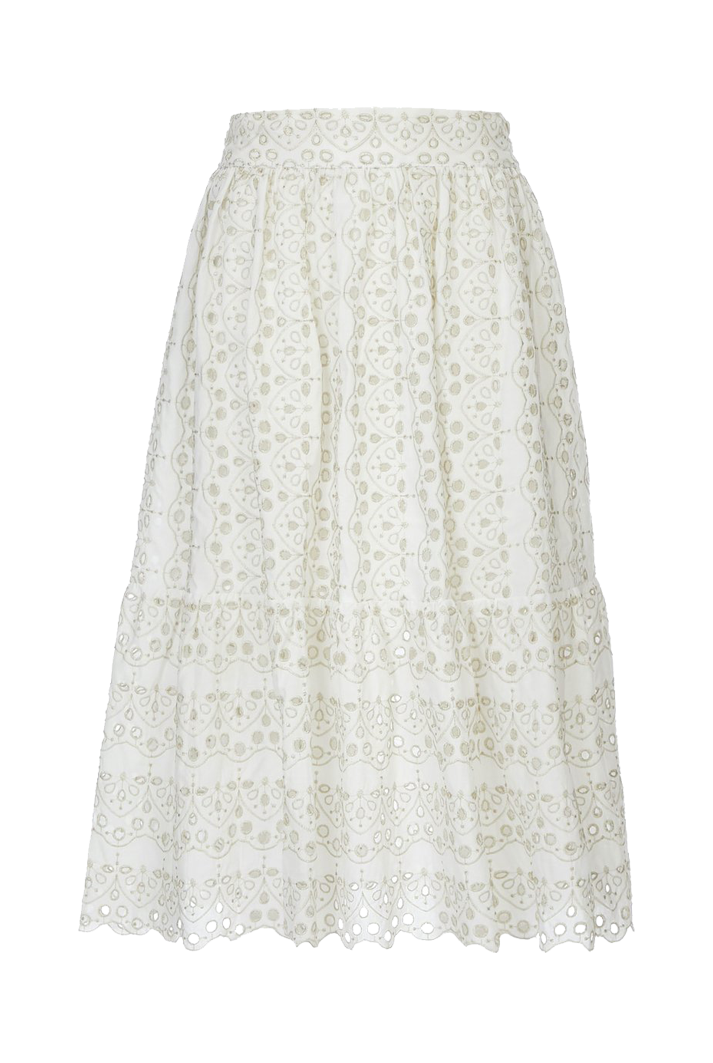 Sabrina Ruffled Midi Skirt