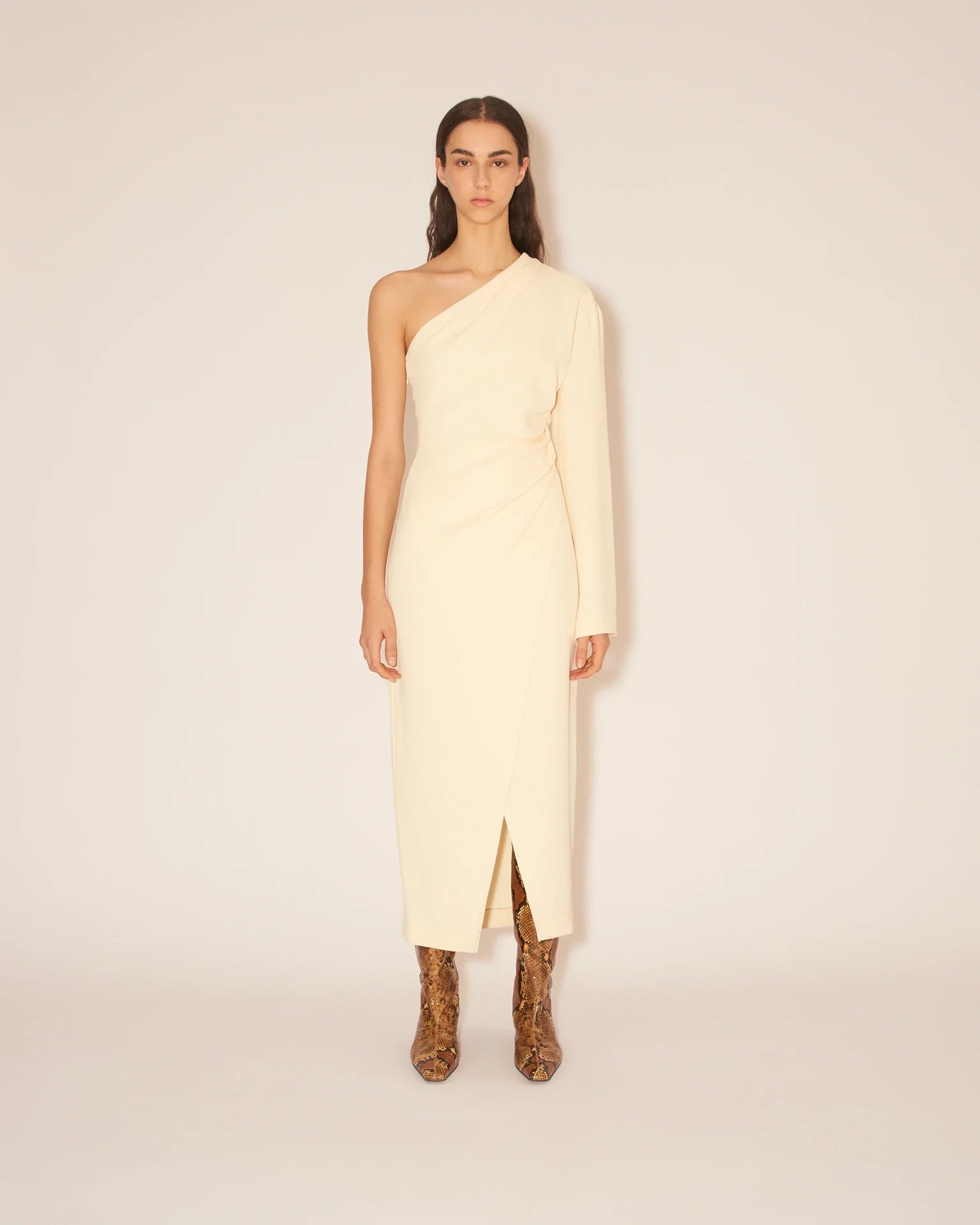 Florence Assymetric One Sleeve Wrap Dress