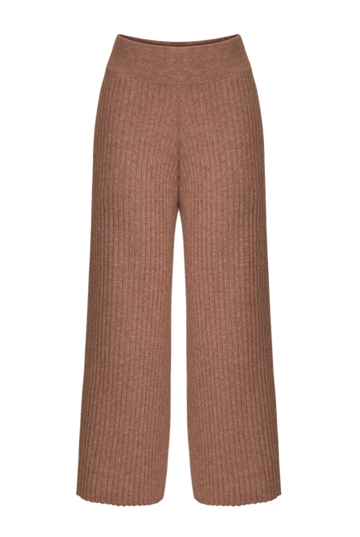 Leah High-Waisted Cropped Pants | Camel