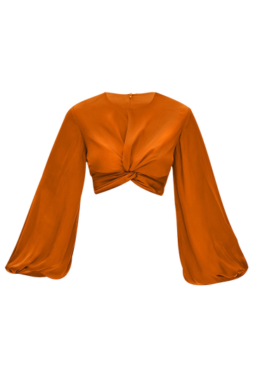 Behati Rust Cropped Top
