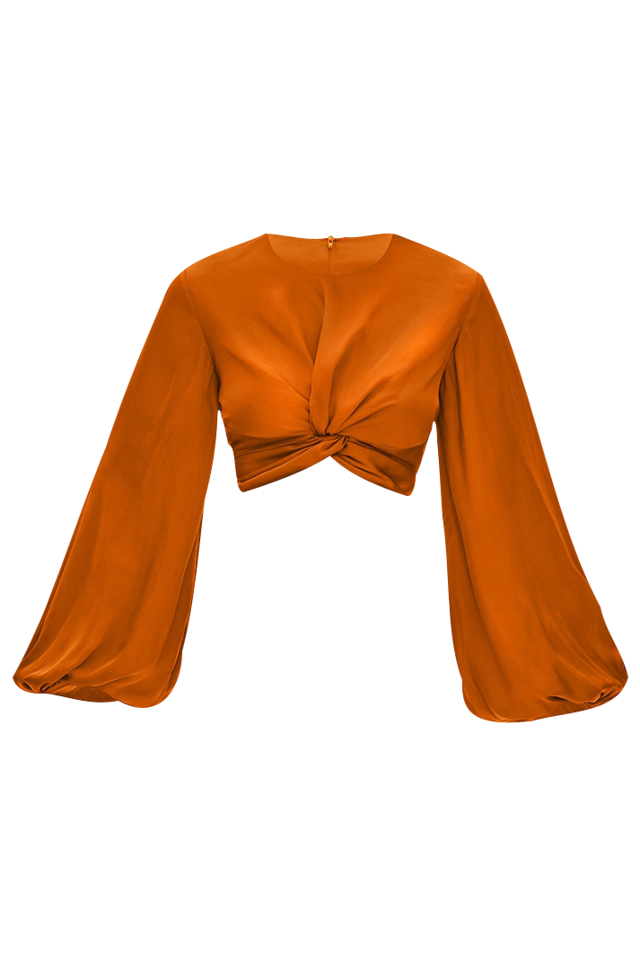 Behati Rust Cropped Top