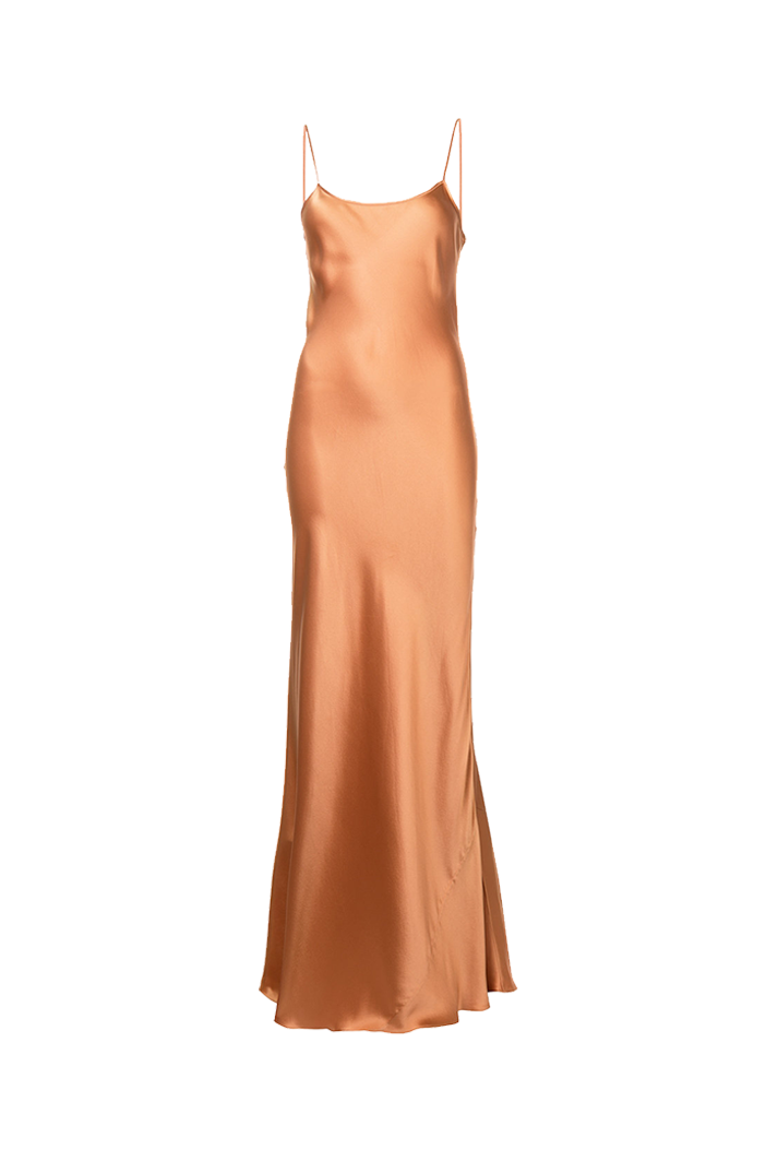 Liquid Silk Slipdress | Terracotta