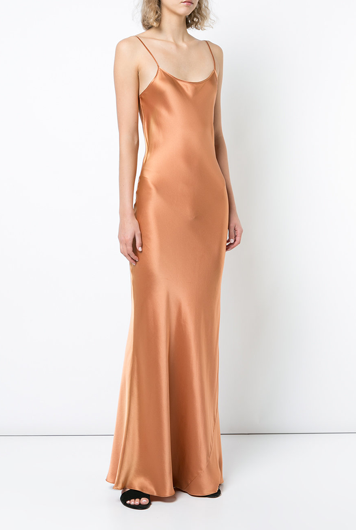 Liquid Silk Slipdress | Terracotta