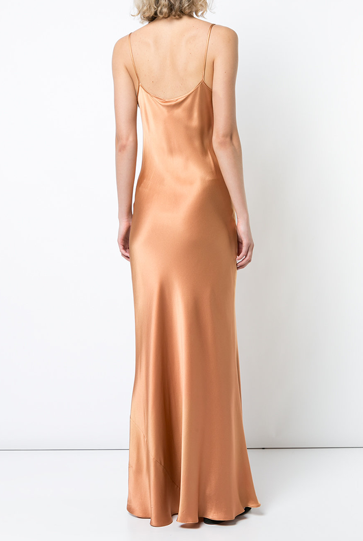 Liquid Silk Slipdress | Terracotta