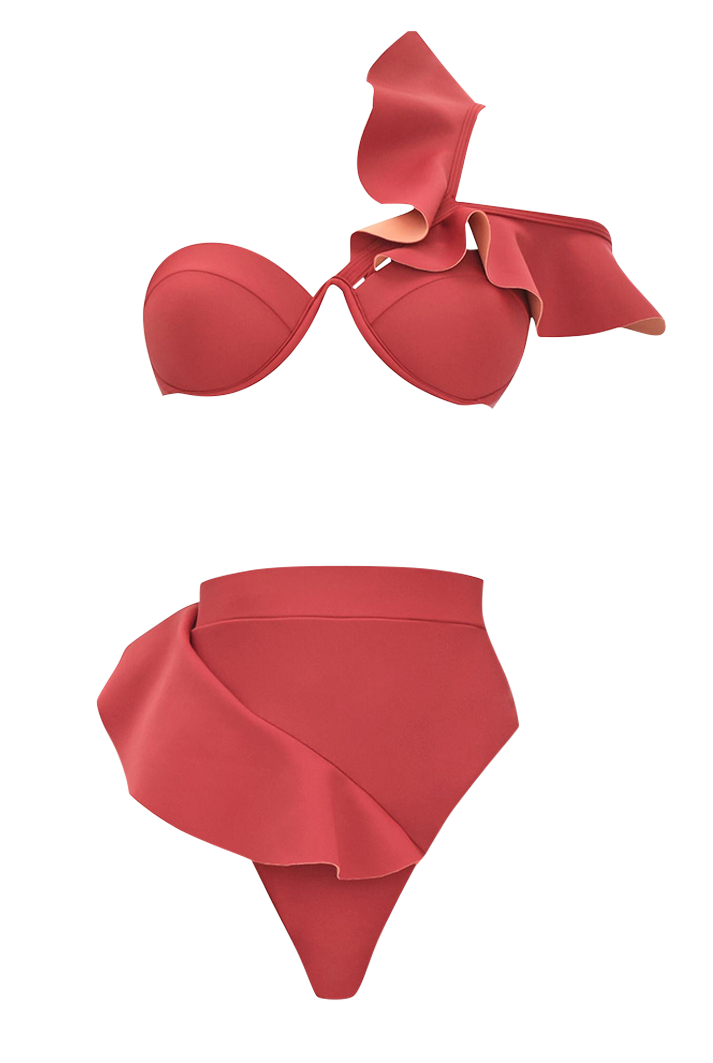 Kiara Red High Rise Bikini