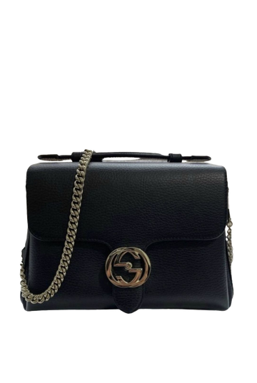 Gucci Interlocking GG Leather Crossbody Bag