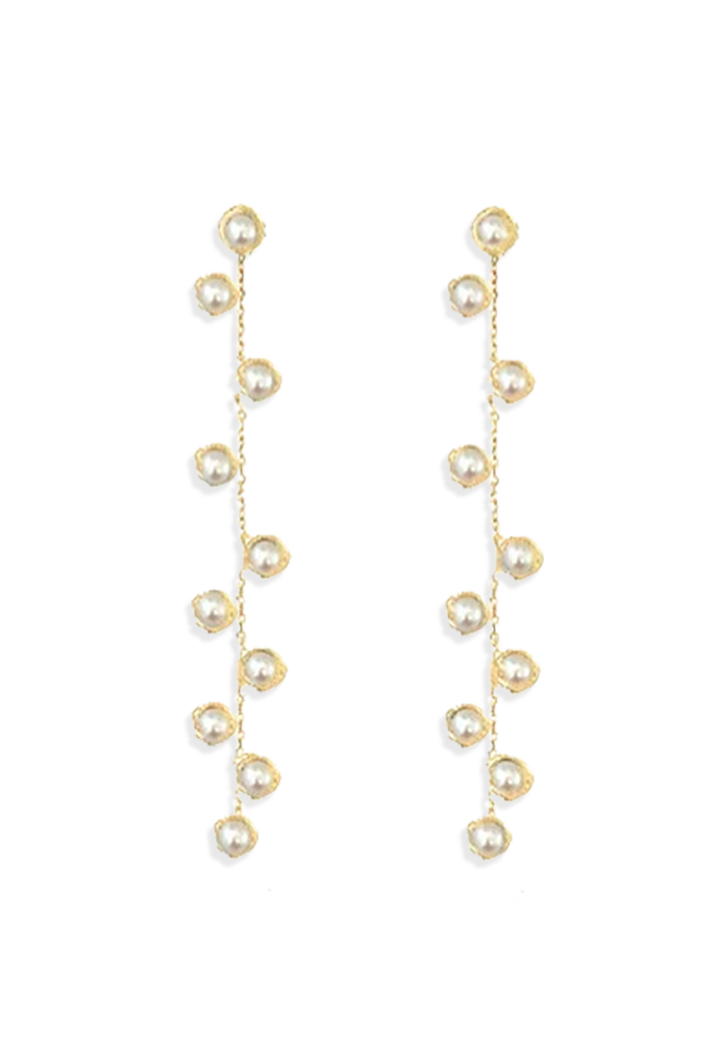 Stardust Pearl Drop Earrings