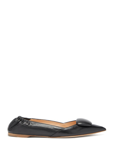 Calin Point-Toe Leather Flats