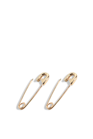 Gold Safety Pin Earring