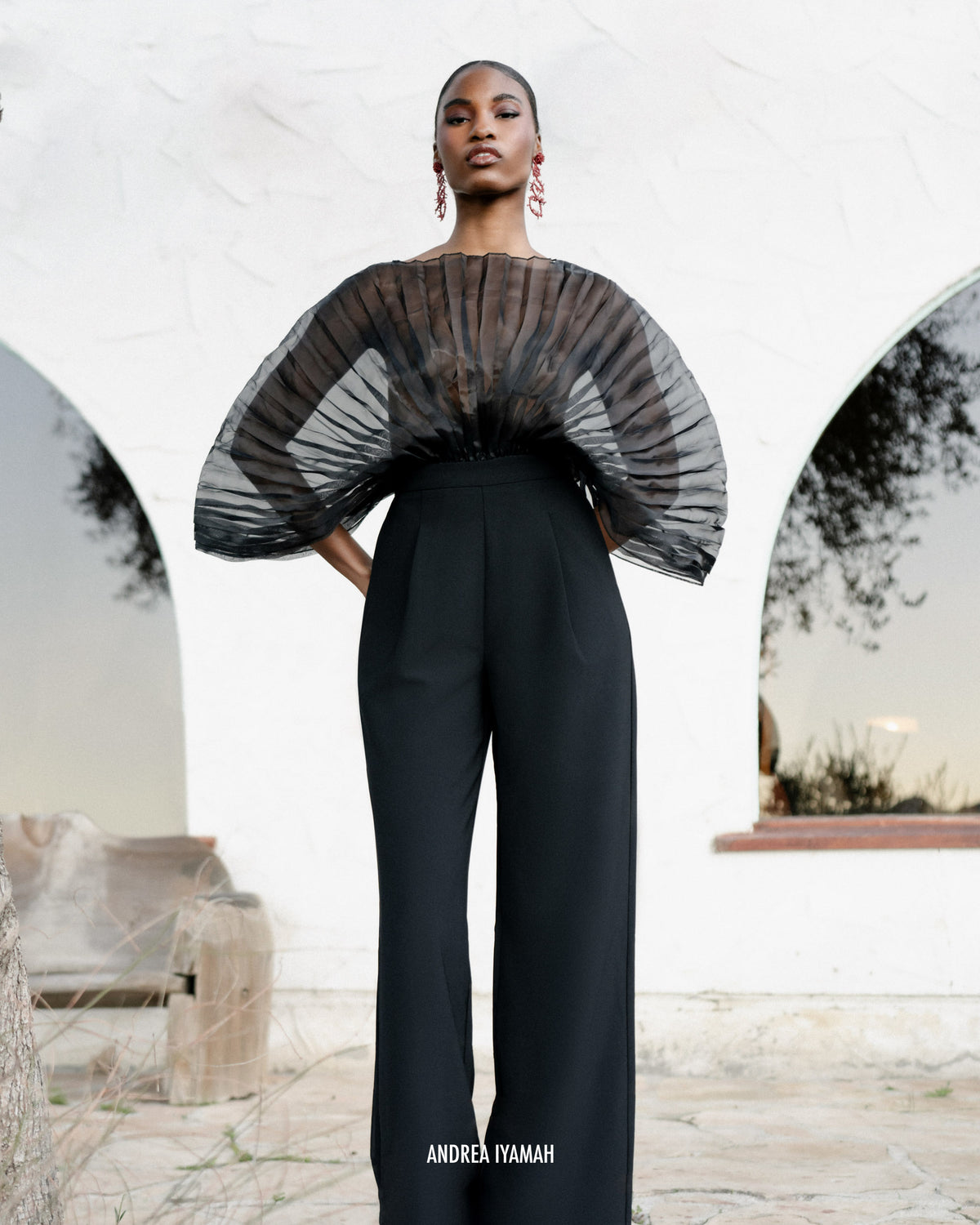 Sombra Puff Sleeve Bodysuit | Black