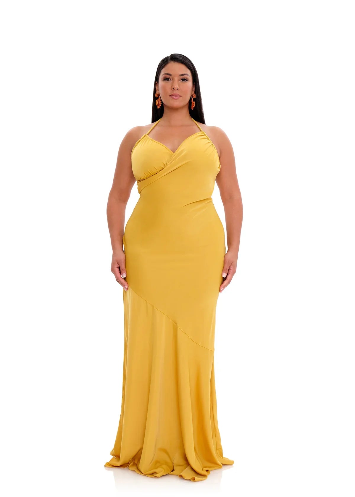 Tiro Satin Gold Gown