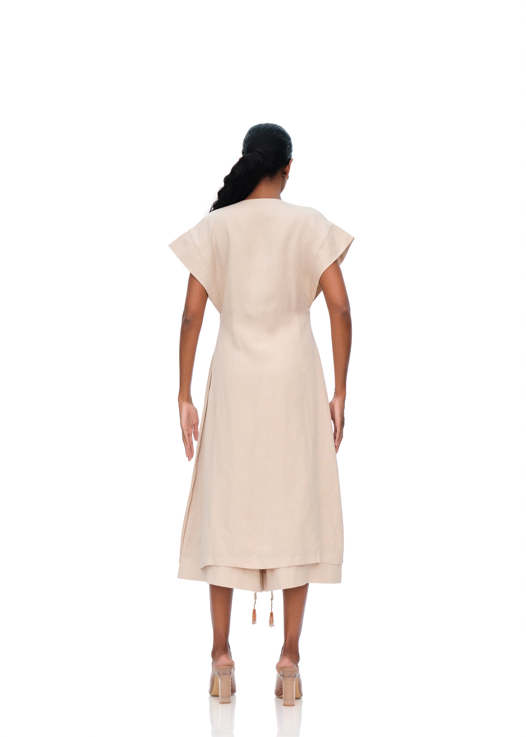 Mos Linen Jacket | Chalk