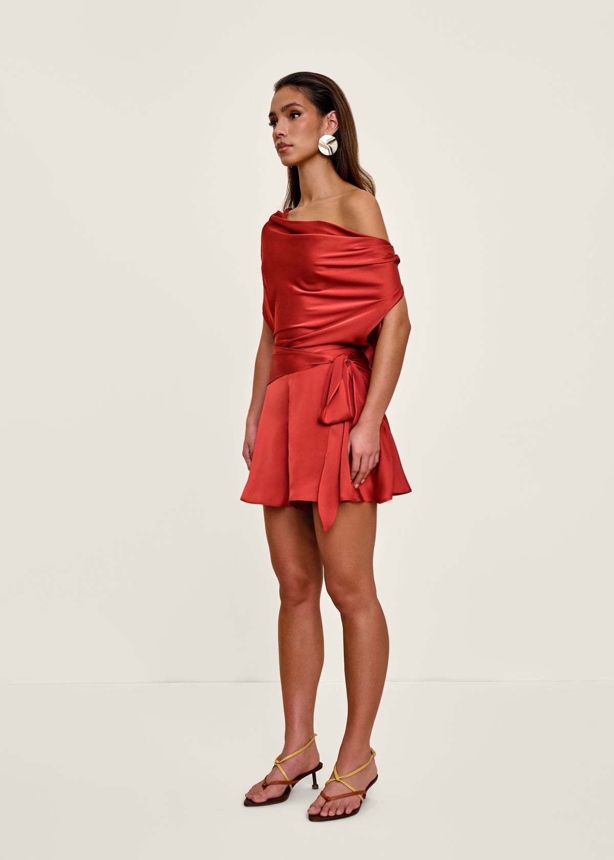 Edah Romper | Red Coral