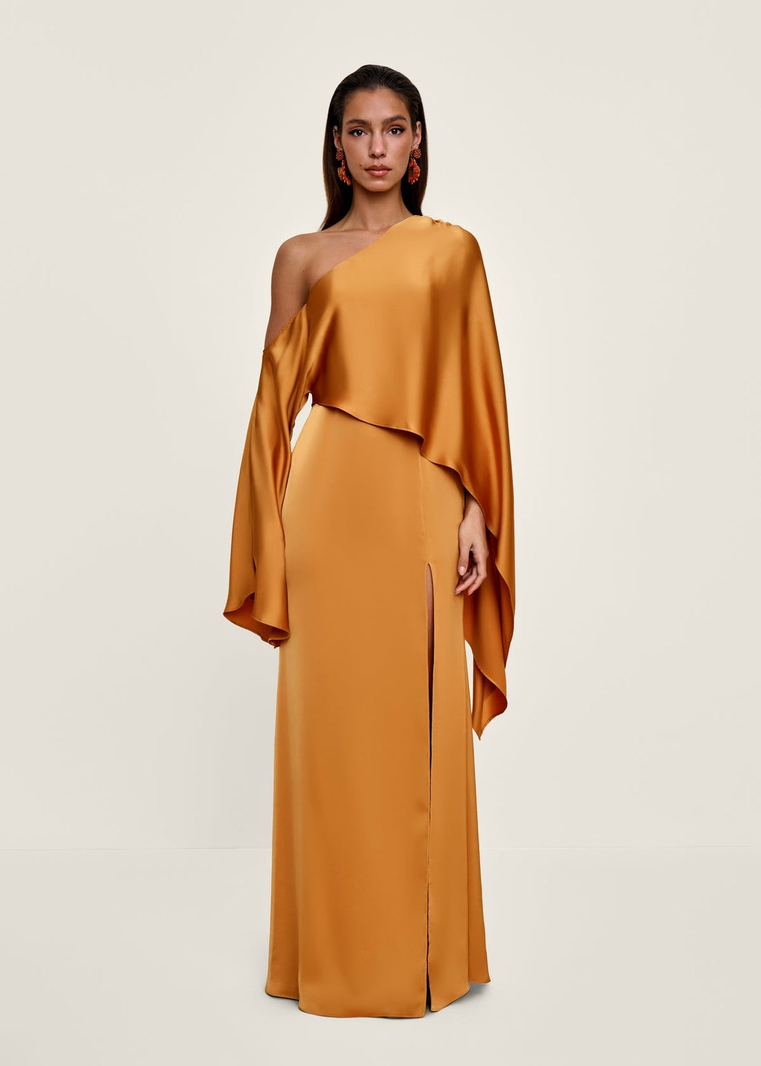 Leena Off-Shoulder Dress | Gold