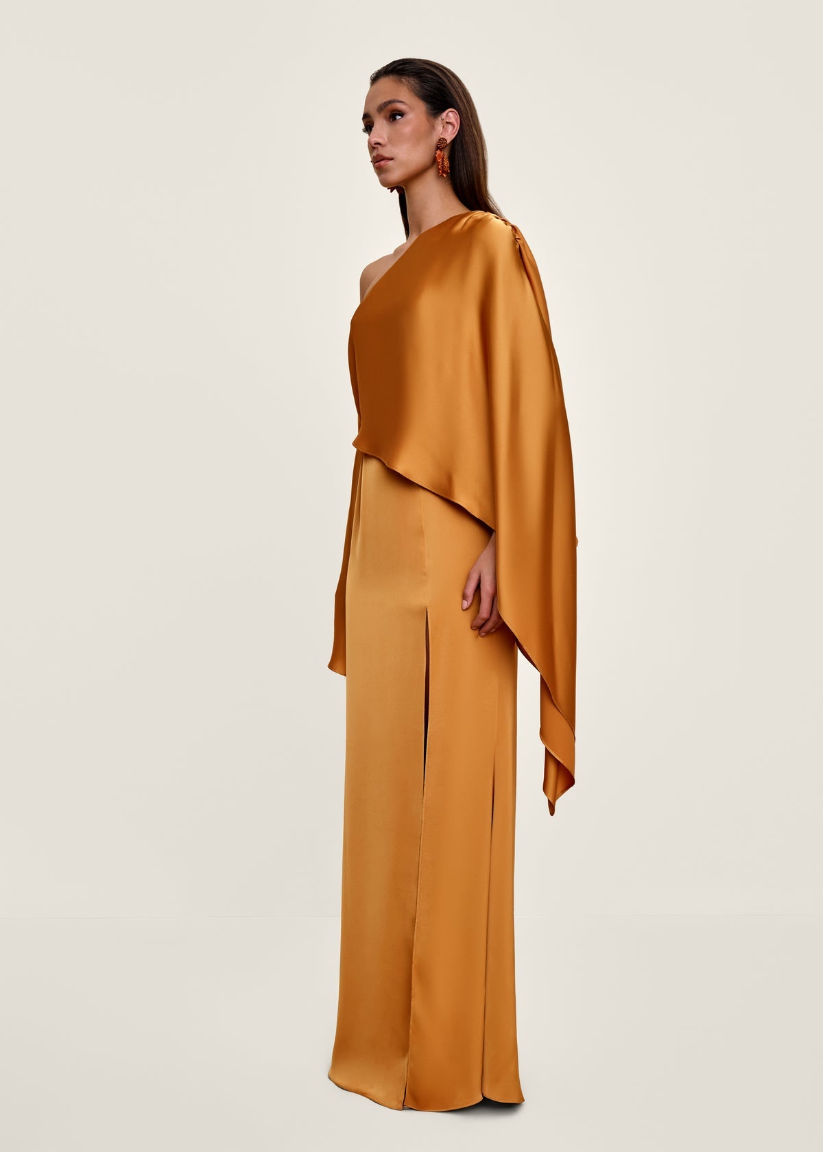 Leena Off-Shoulder Dress | Gold