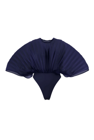 Sombra Indigo Organza Bodysuit