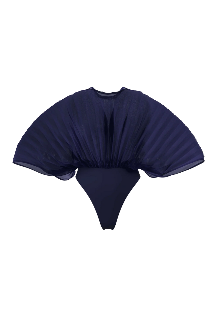 Sombra Indigo Organza Bodysuit