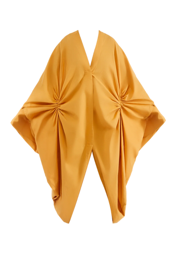Labu Mustard Cotton Robe
