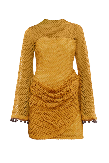Egu Crochet Dress | Mustard