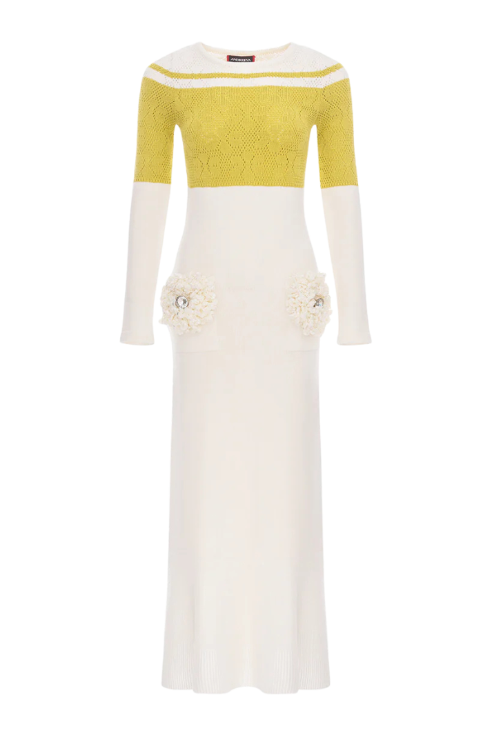 Long Sleeve Knit Midi Dress