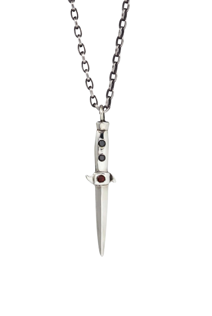Sterling Silver Switchblade Necklace
