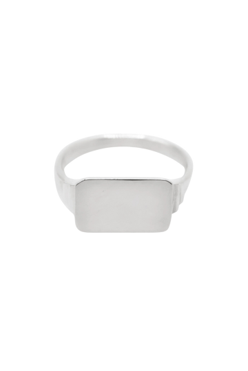 Rectangle Signet Ring | Sterling Silver