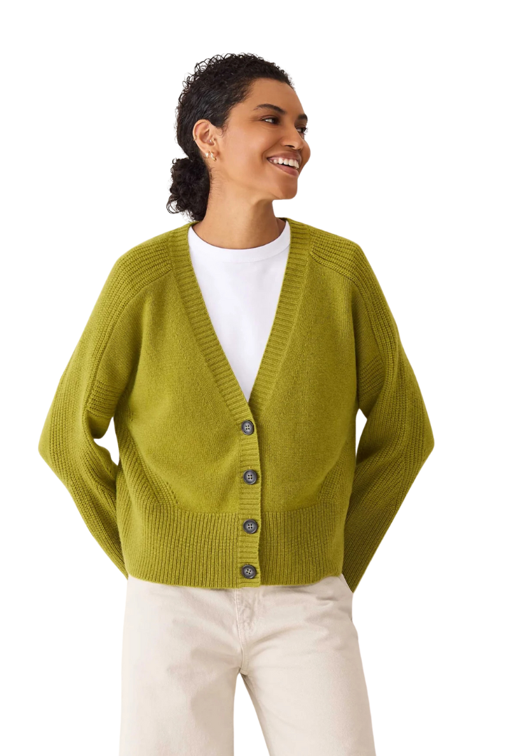 Cashmere Lofty Cardigan | Woodbine Green