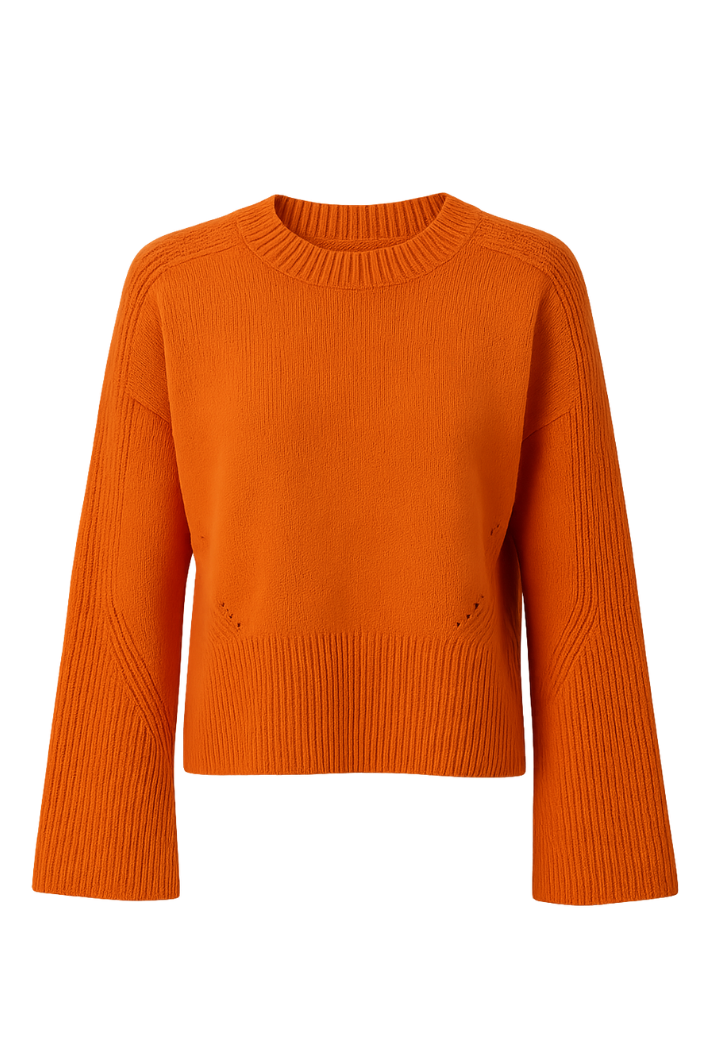 Crew Neck Lofty Sweatshirt | Tiger Orange