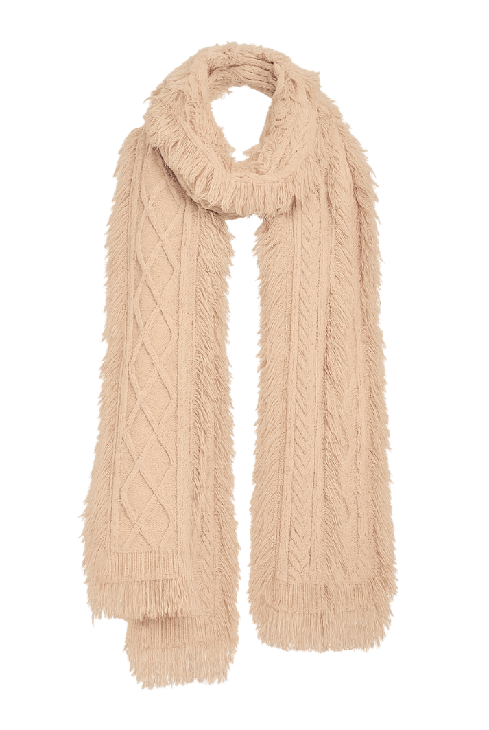 Fringe Cashmere Scarf | Toffee